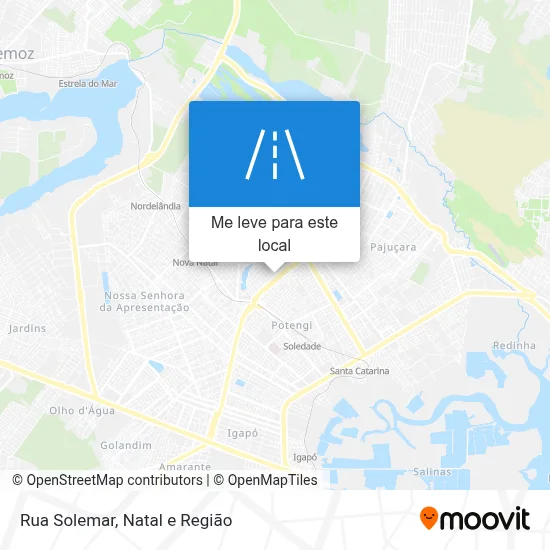 Rua Solemar mapa