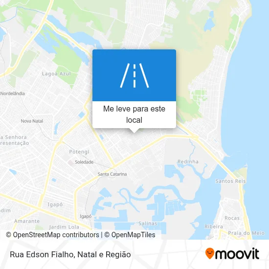 Rua Edson Fialho mapa