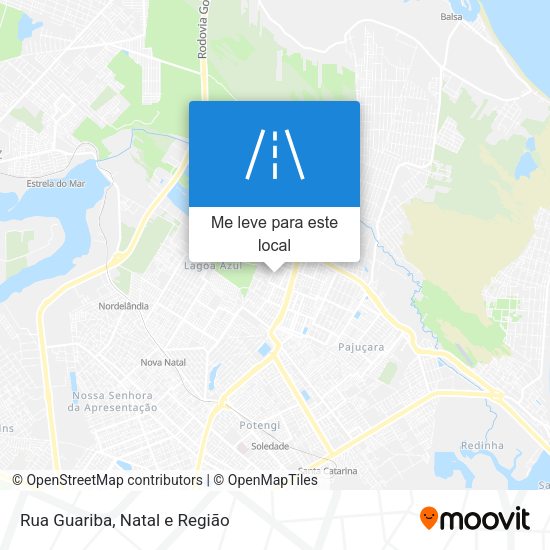 Rua Guariba mapa