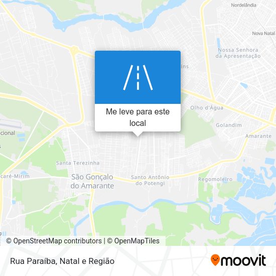 Rua Paraíba mapa