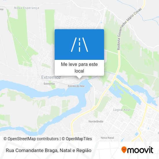Rua Comandante Braga mapa