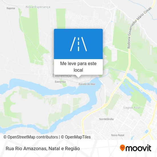 Rua Rio Amazonas mapa