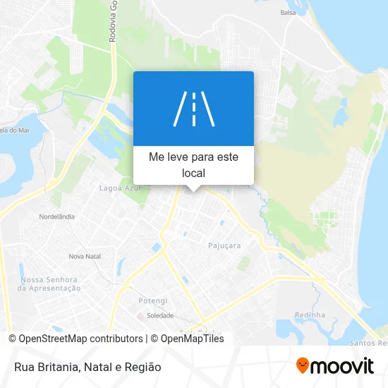 Rua Britania mapa