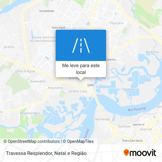 Travessa Resplendor mapa