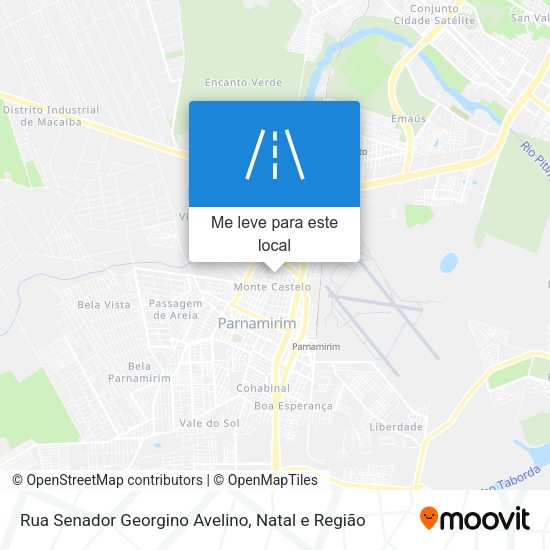 Rua Senador Georgino Avelino mapa