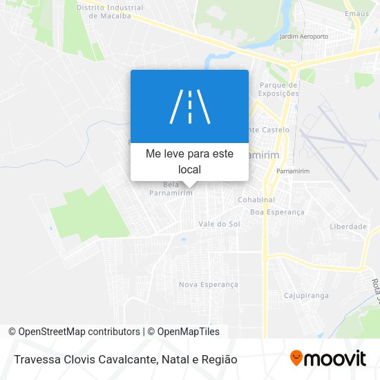 Travessa Clovis Cavalcante mapa