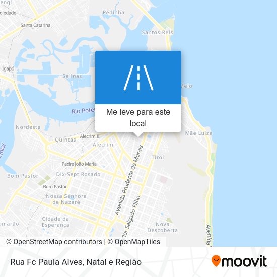 Rua Fc Paula Alves mapa
