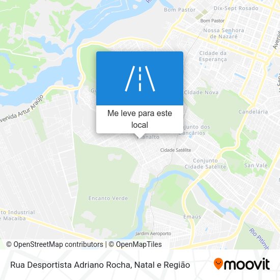 Rua Desportista Adriano Rocha mapa