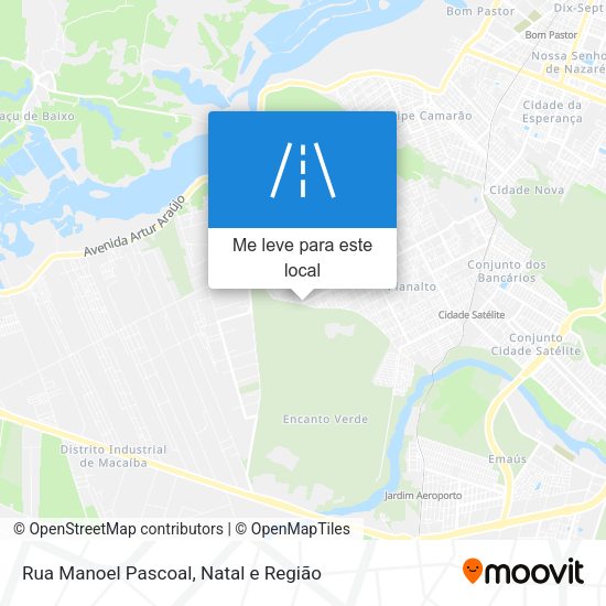 Rua Manoel Pascoal mapa