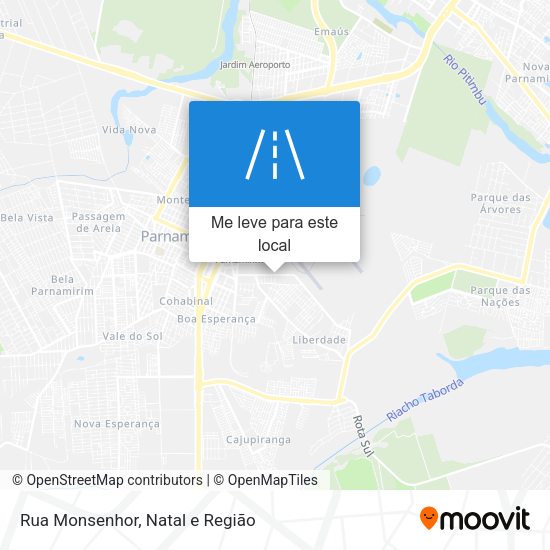 Rua Monsenhor mapa