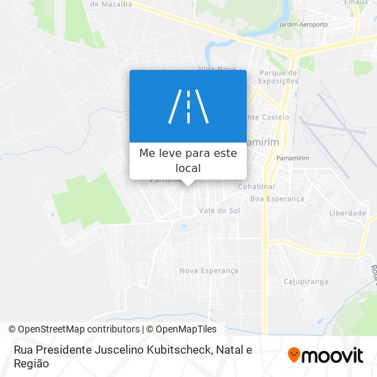 Rua Presidente Juscelino Kubitscheck mapa