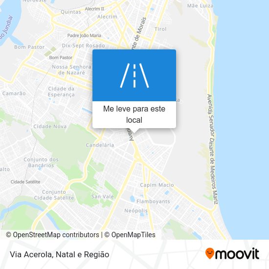 Via Acerola mapa