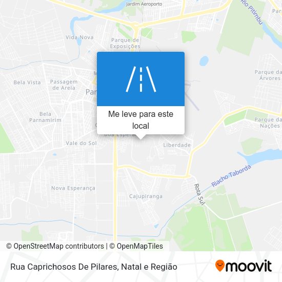 Rua Caprichosos De Pilares mapa