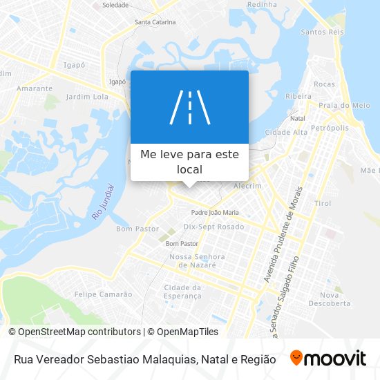 Rua Vereador Sebastiao Malaquias mapa