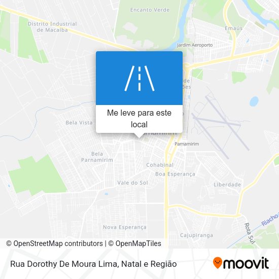 Rua Dorothy De Moura Lima mapa