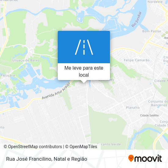 Rua José Francilino mapa
