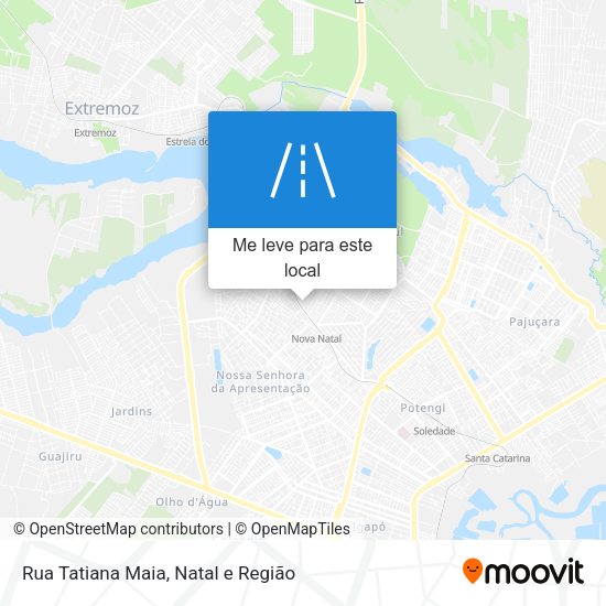 Rua Tatiana Maia mapa