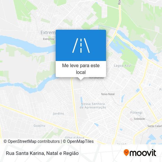 Rua Santa Karina mapa
