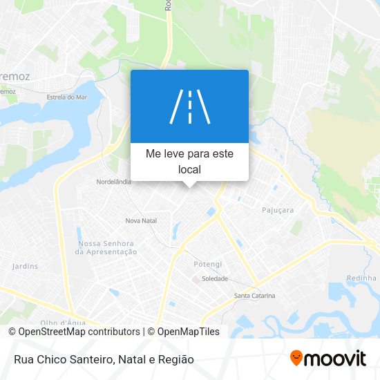 Rua Chico Santeiro mapa