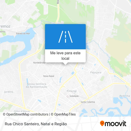Rua Chico Santeiro mapa