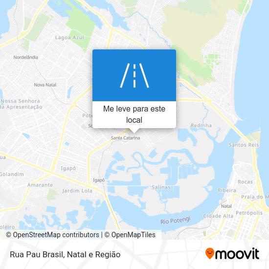 Rua Pau Brasil mapa