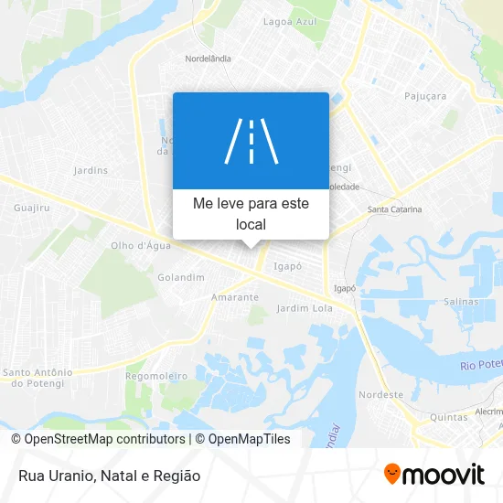 Rua Uranio mapa