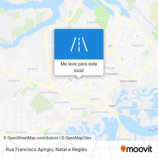 Rua Francisco Aprigio mapa