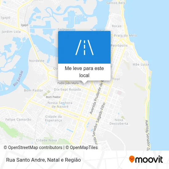 Rua Santo Andre mapa