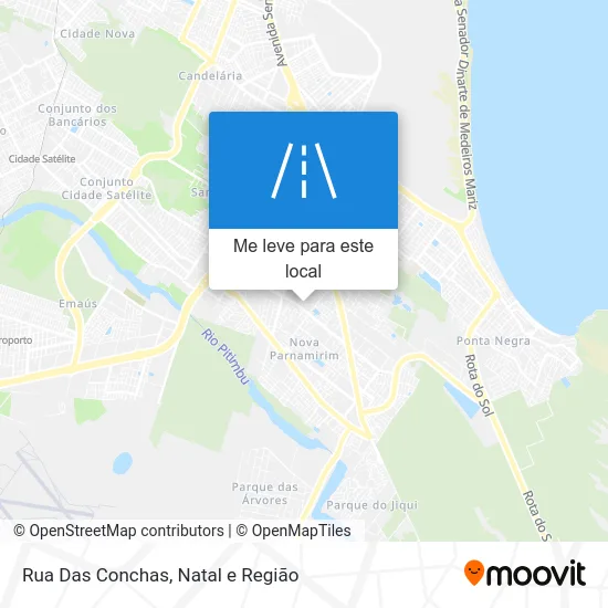Rua Das Conchas mapa