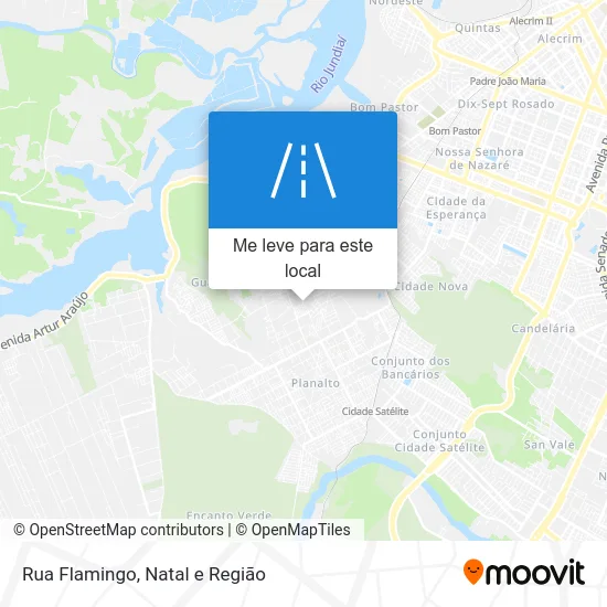 Rua Flamingo mapa