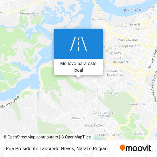 Rua Presidente Tancredo Neves mapa