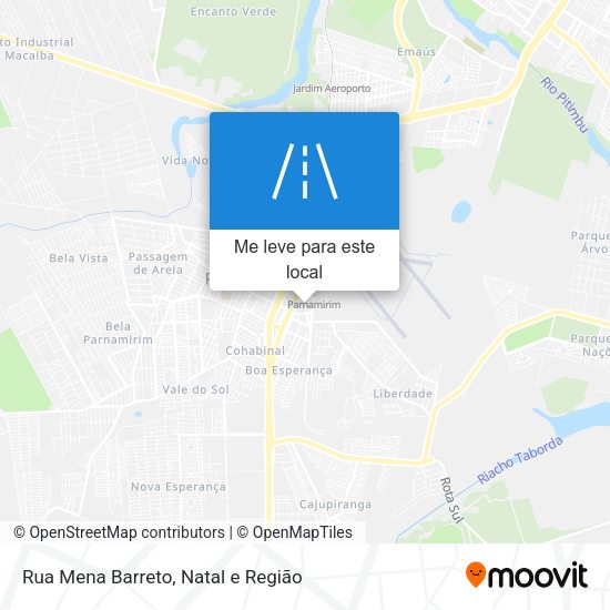 Rua Mena Barreto mapa