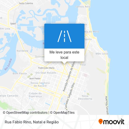Rua Fábio Rino mapa