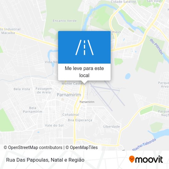 Rua Das Papoulas mapa