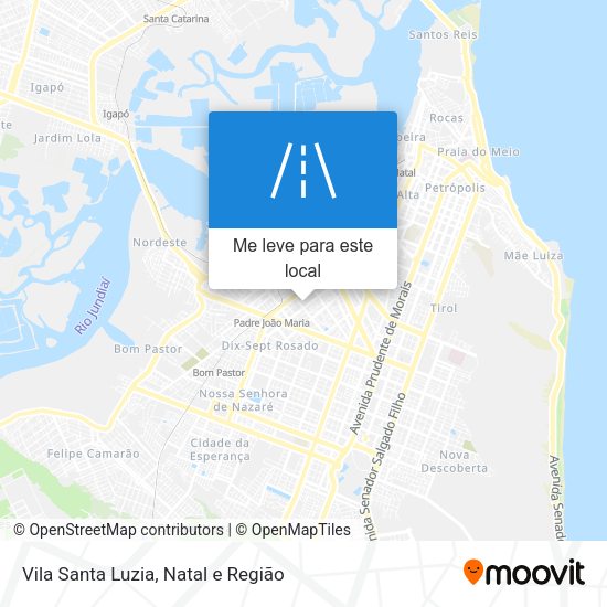 Vila Santa Luzia mapa