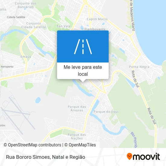 Rua Bororo Simoes mapa