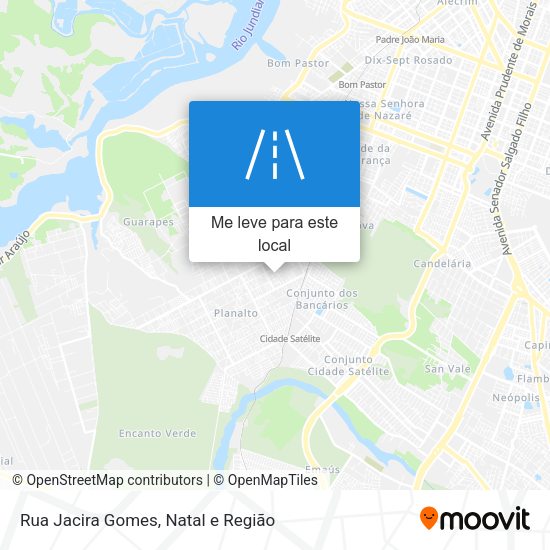 Rua Jacira Gomes mapa