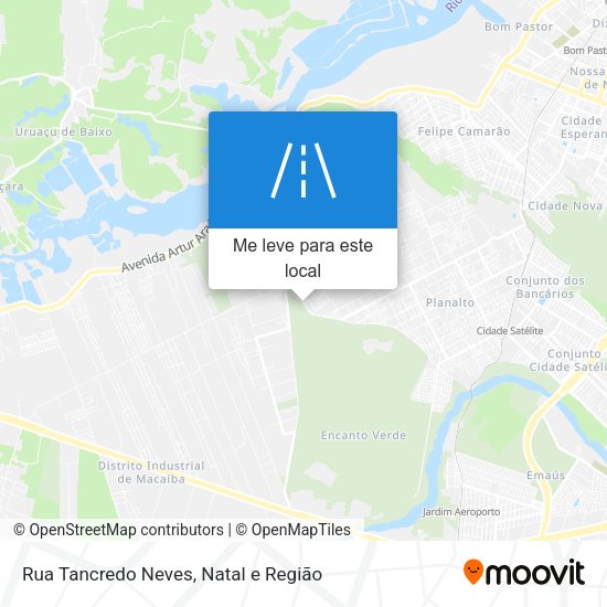 Rua Tancredo Neves mapa