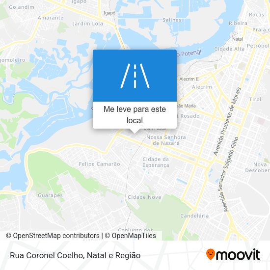 Rua Coronel Coelho mapa