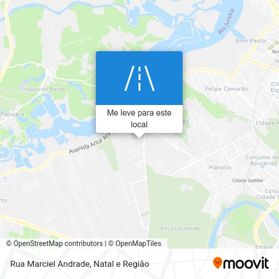 Rua Marciel Andrade mapa