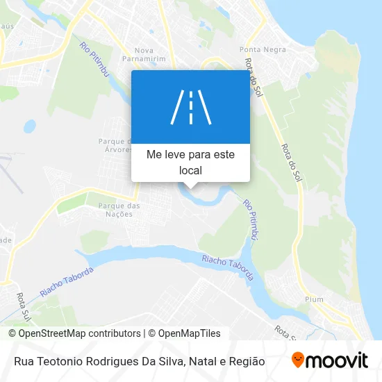 Rua Teotonio Rodrigues Da Silva mapa