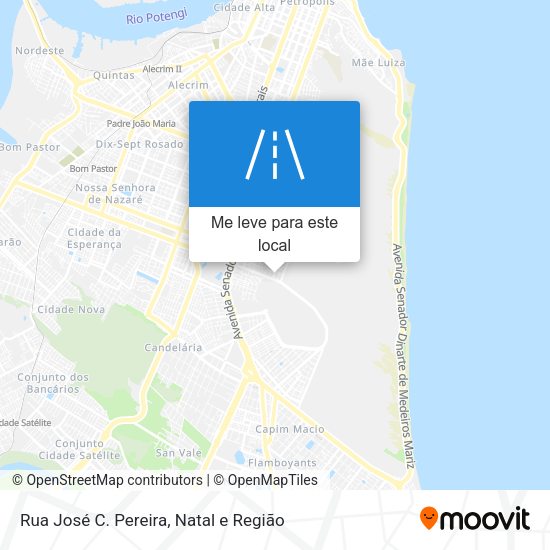Rua José C. Pereira mapa