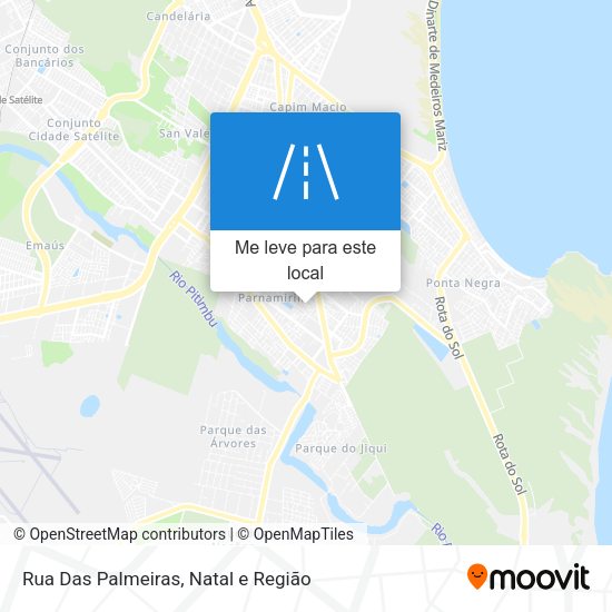 Rua Das Palmeiras mapa