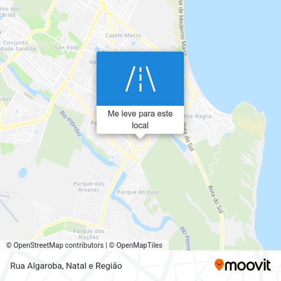 Rua Algaroba mapa