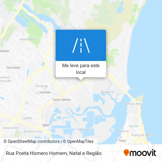 Rua Poeta Homero Homem mapa