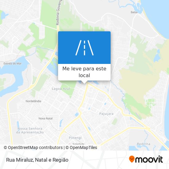 Rua Miraluz mapa