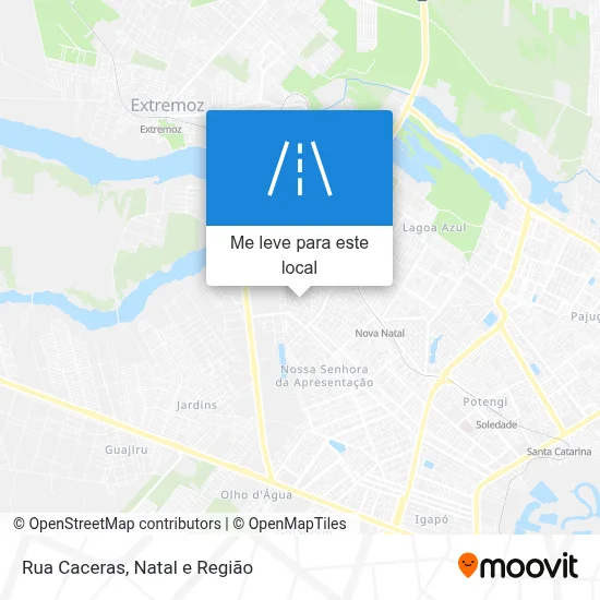 Rua Caceras mapa
