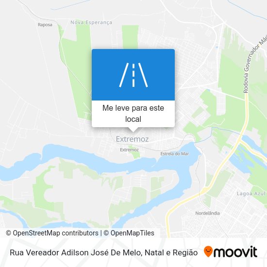 Rua Vereador Adilson José De Melo mapa
