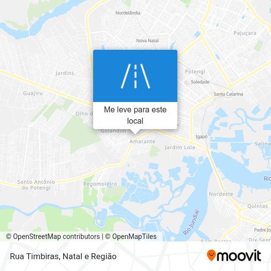 Rua Timbiras mapa