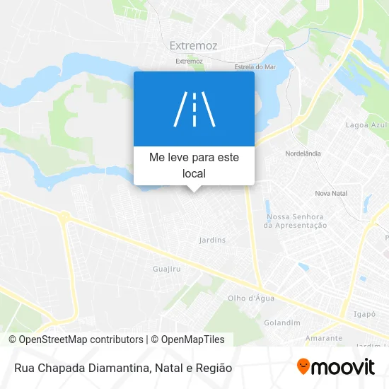 Rua Chapada Diamantina mapa